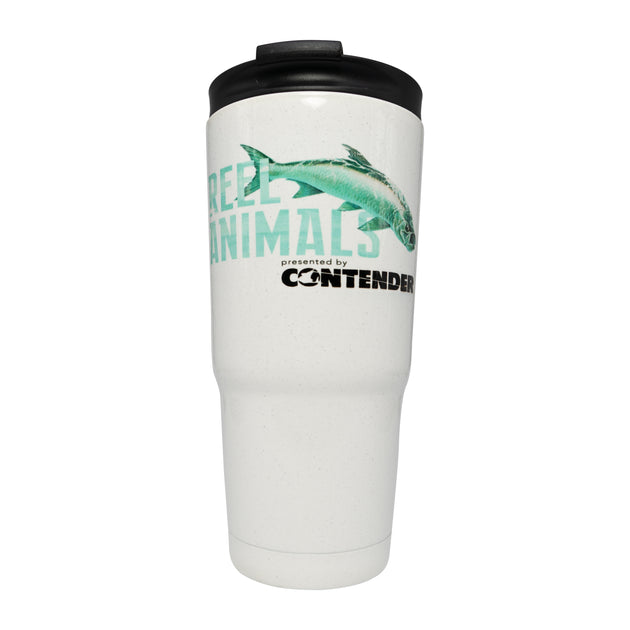 22oz Stainless Steel Tumbler with Tarpon decal - Comparable to