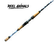 Bull Bay Reel Animals Signature Series: ICE BLUE (7’2” 6-15#)